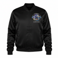 Dantana Entertainment Satin Bomber Jacket front view