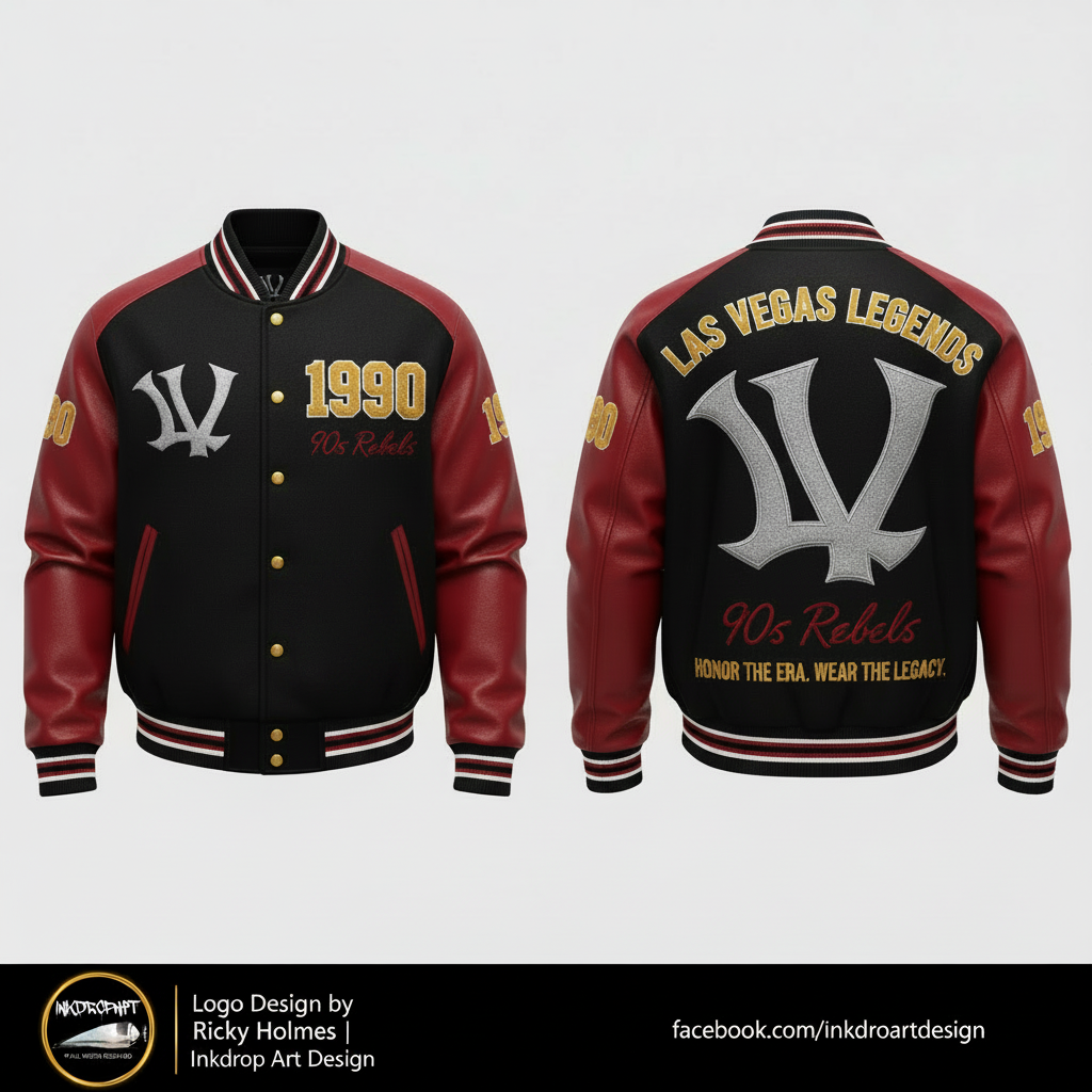 90s Rebels x LV Fitted Varsity Jacket