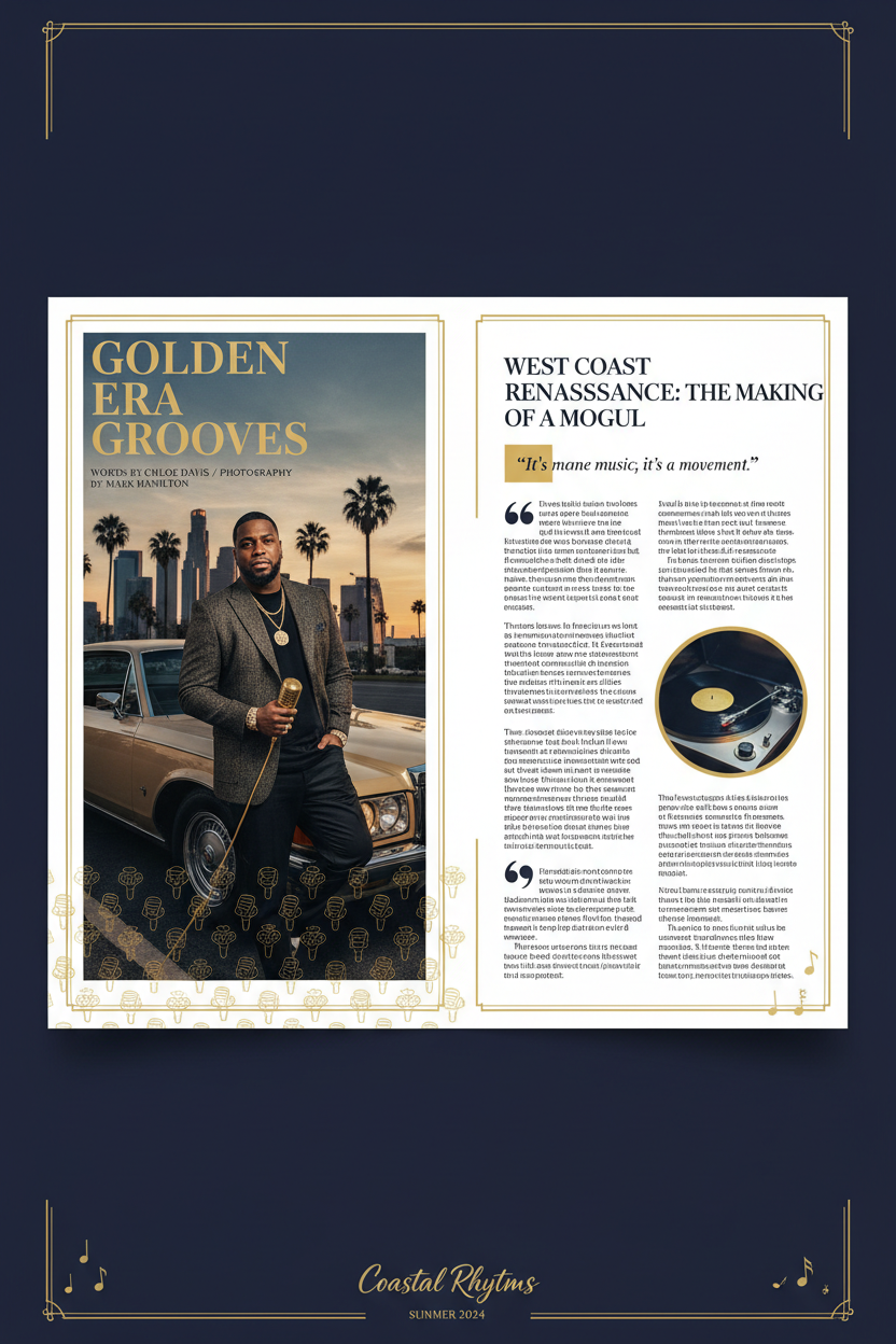 Shay Moon Child music feature editorial layout for Cronic Lifestyle Magazine