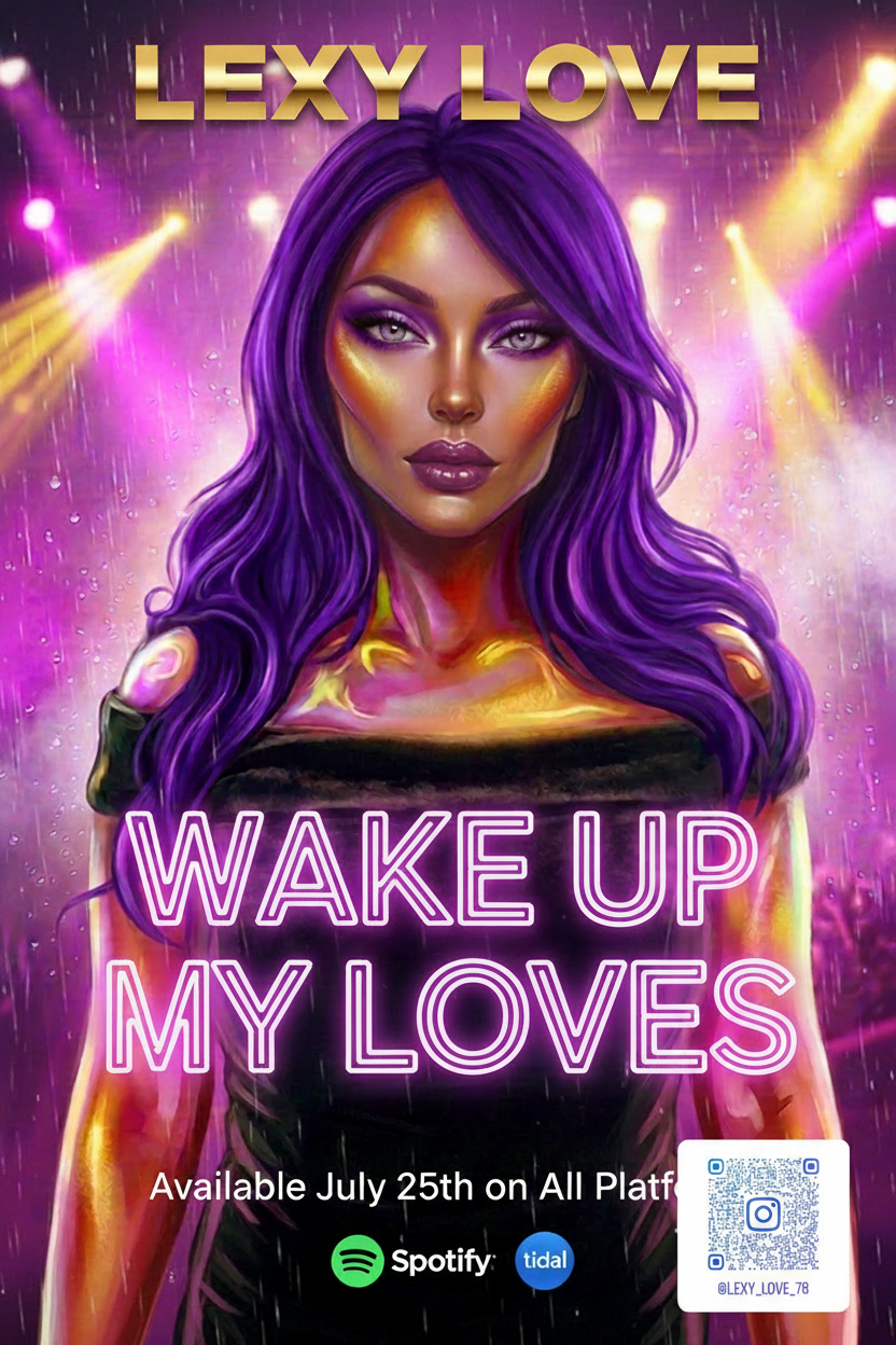 Lexy Love – Wake Up My Loves Poster with QR Code