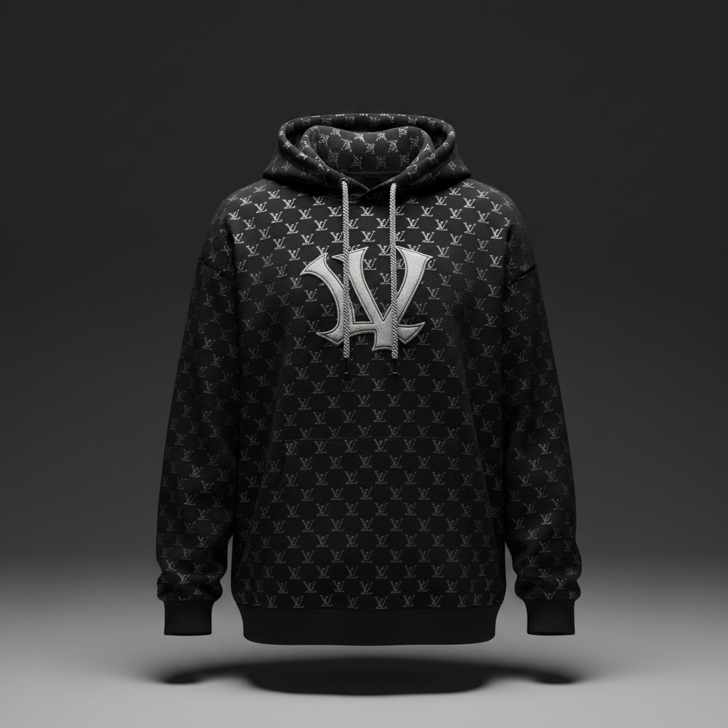 LV Fitted All-Over Hoodie