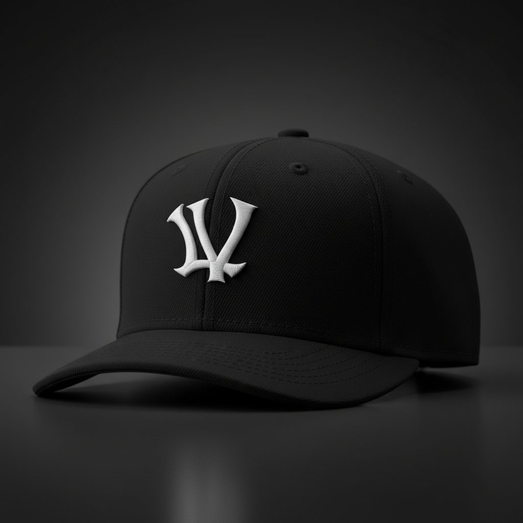 LV Fitted Snapback Mockup